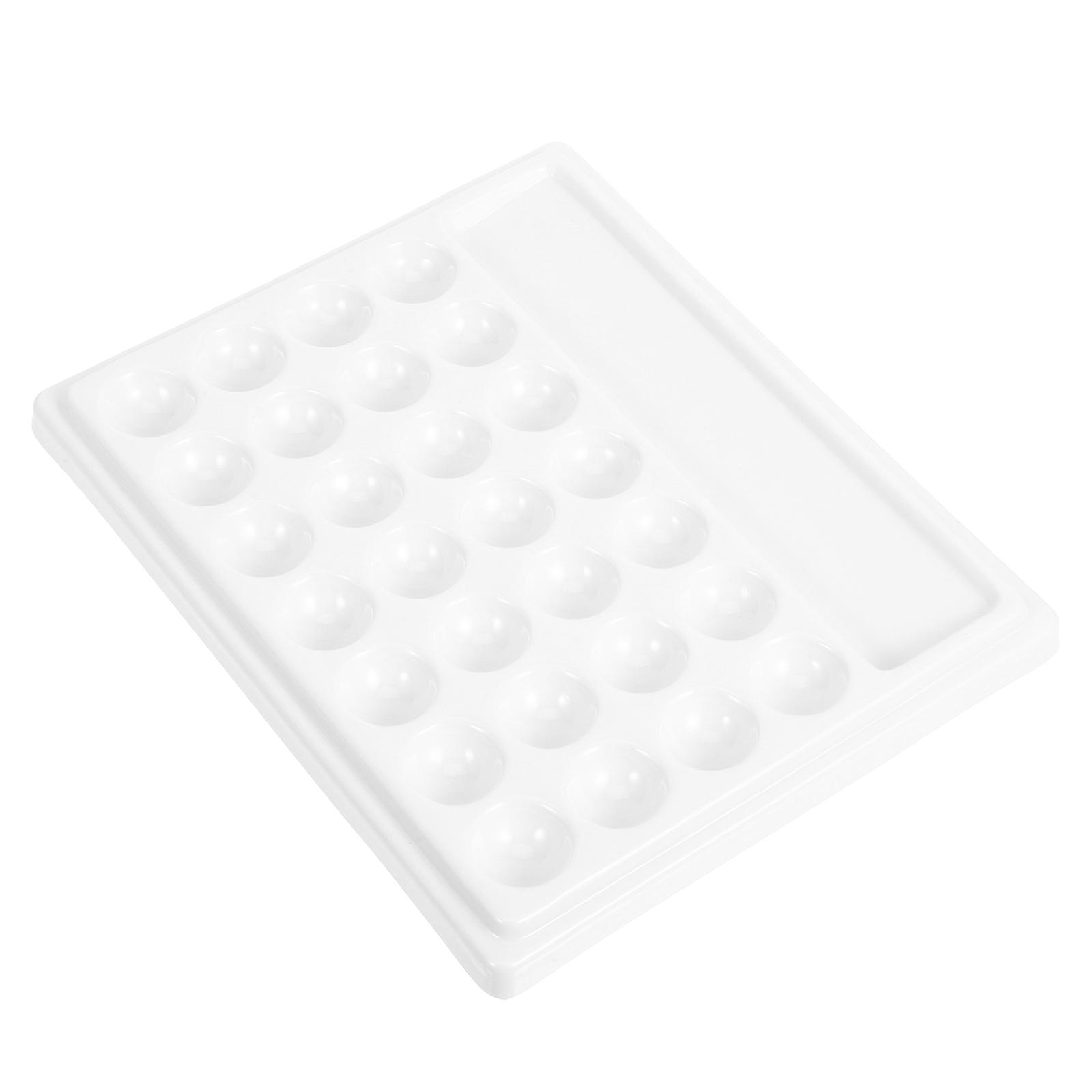 Pigment Tray Paint Tray for Storage Use 1Pcs White Plastic Material