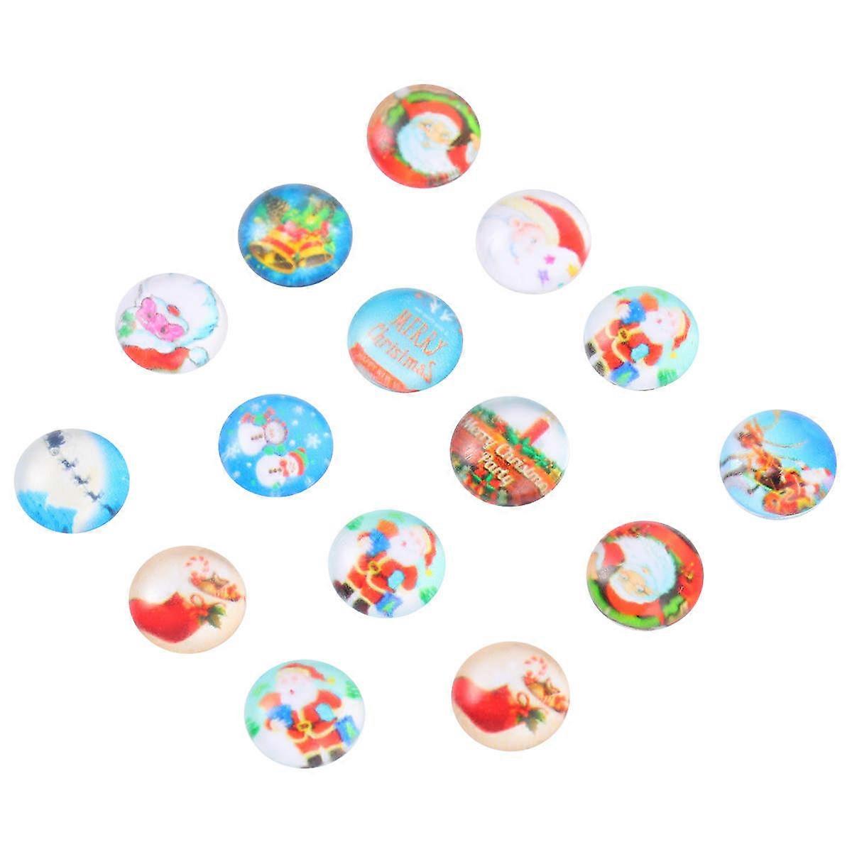 Crystal Glass Patch Christmas Stickers for Decoration 100Pcs