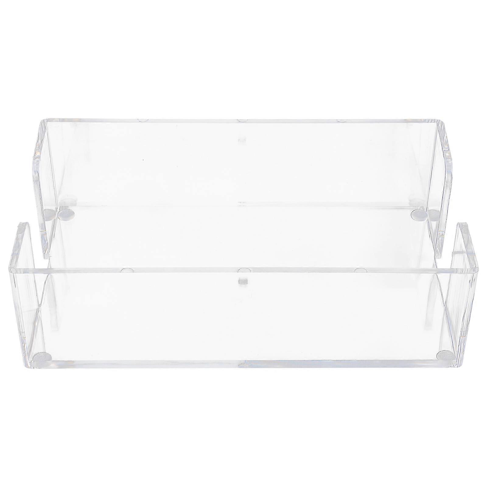 Transparent Acrylic Tissue Holder Rectangular Napkin Dispenser for Storage