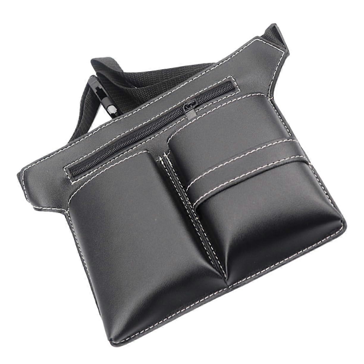 Hairdressing Tool Organizer with Adjustable Waist Strap and Multiple Pockets for Barber Scissors
