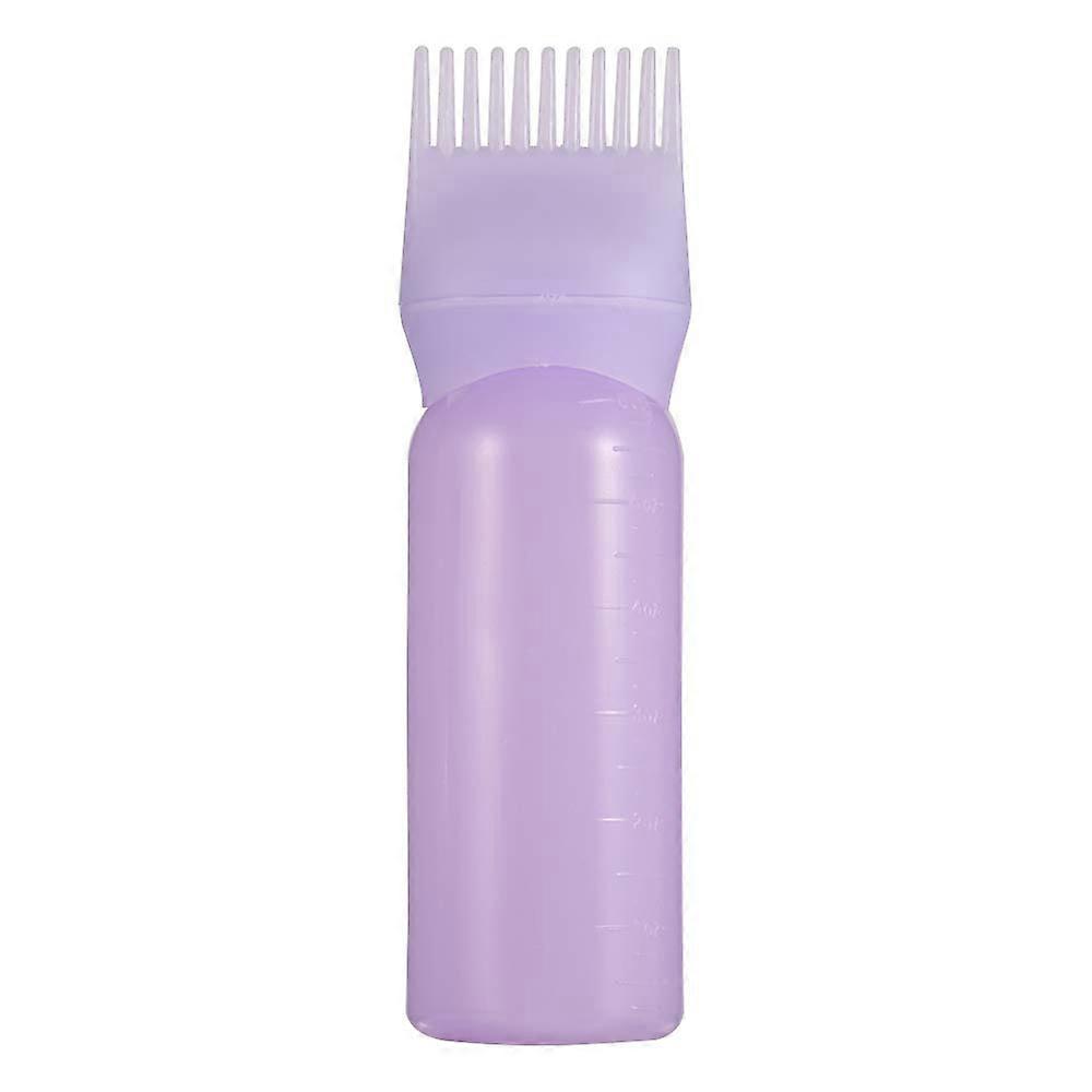 Hair Dye Applicator Bottle with Comb 6oz Precision Root Touch Up Mess Salon Tool Purple