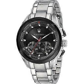 Maserati Silber Edelstahl Traguardo Chrono R8873612015 Herrenuhr