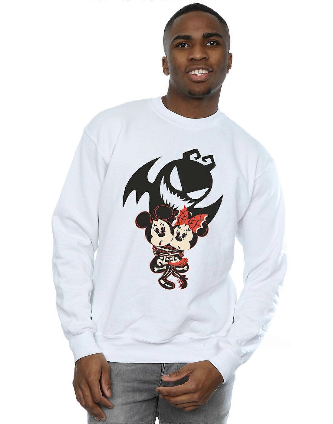 Disney Men's Mickey Mouse Scared Sweatshirt