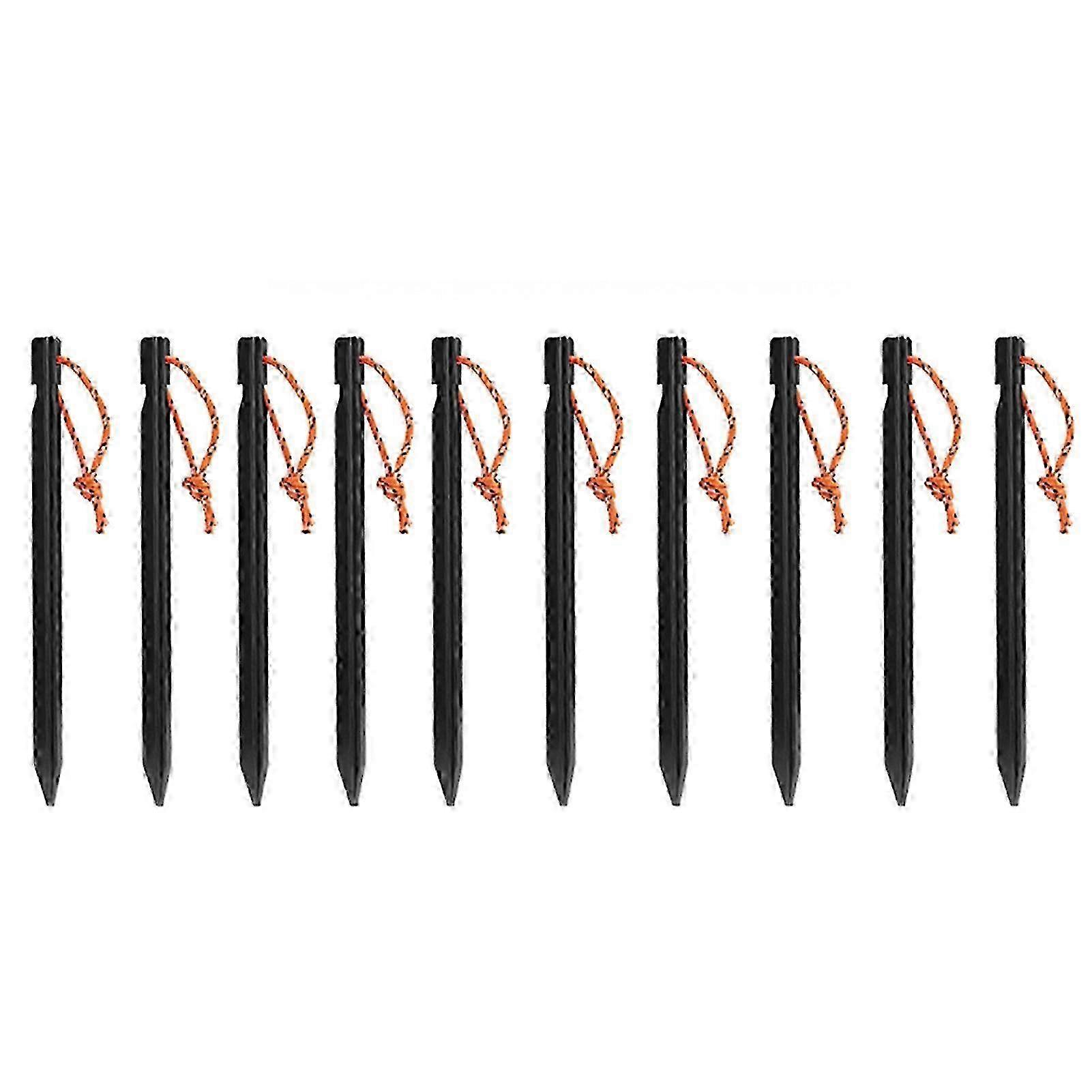10PCS Triangular Aluminum Alloy Ground Nail Multi-Purpose Windproof Tent Nail for Hiking Camping