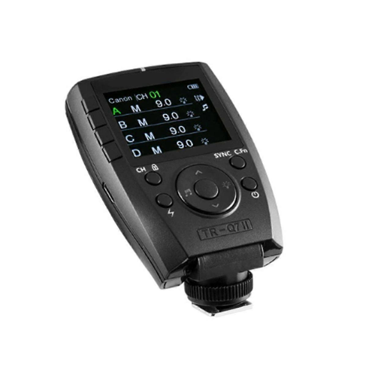 TR-Q7II 2.4G Wireless Trigger Transmitter Speedlite Flash Remote Controller TTL Flash Trigger for