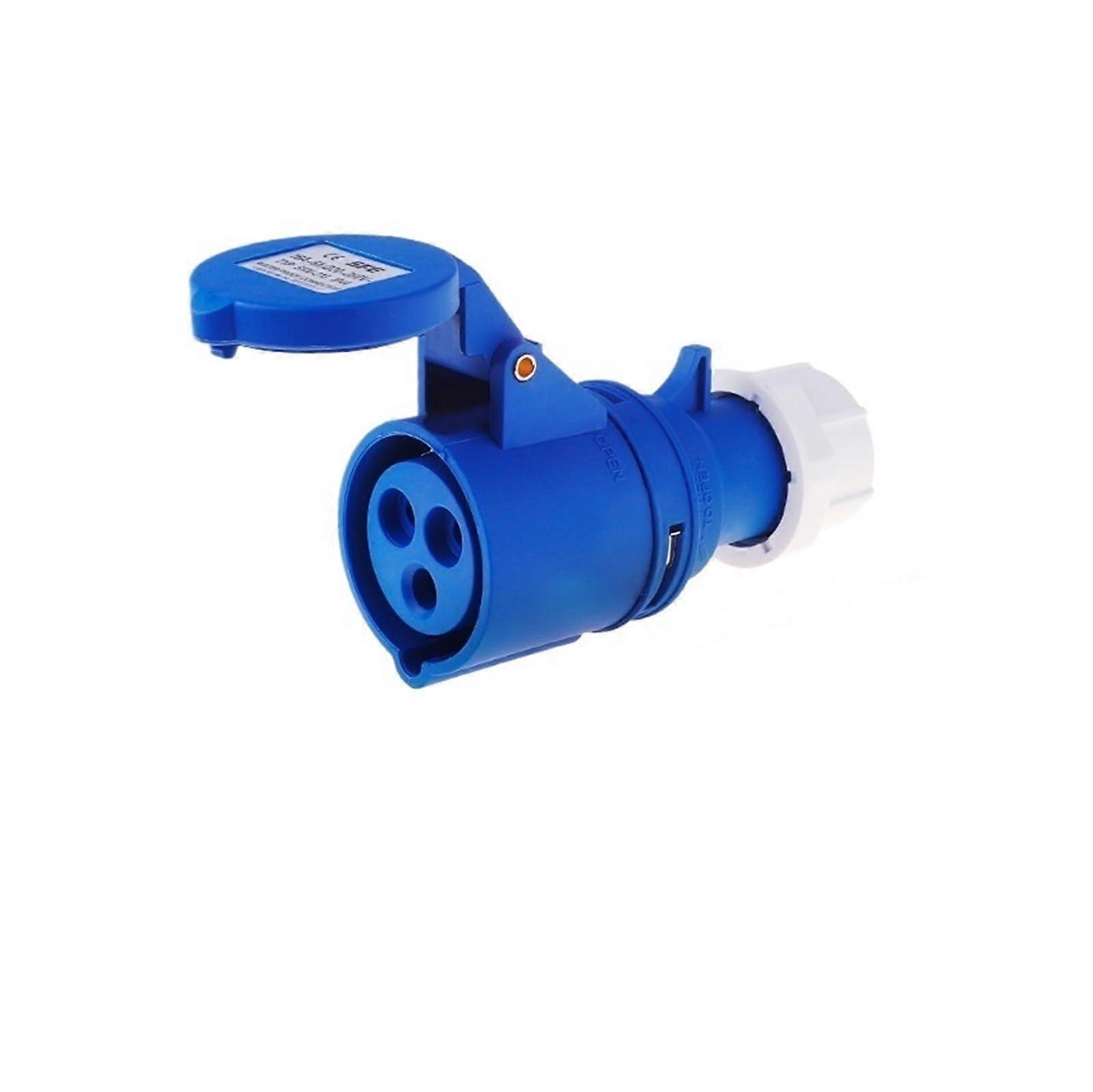 Industrial Waterproof Plug 3 Core 32A IP44 Heavy Duty Power Connector Aviation Socket