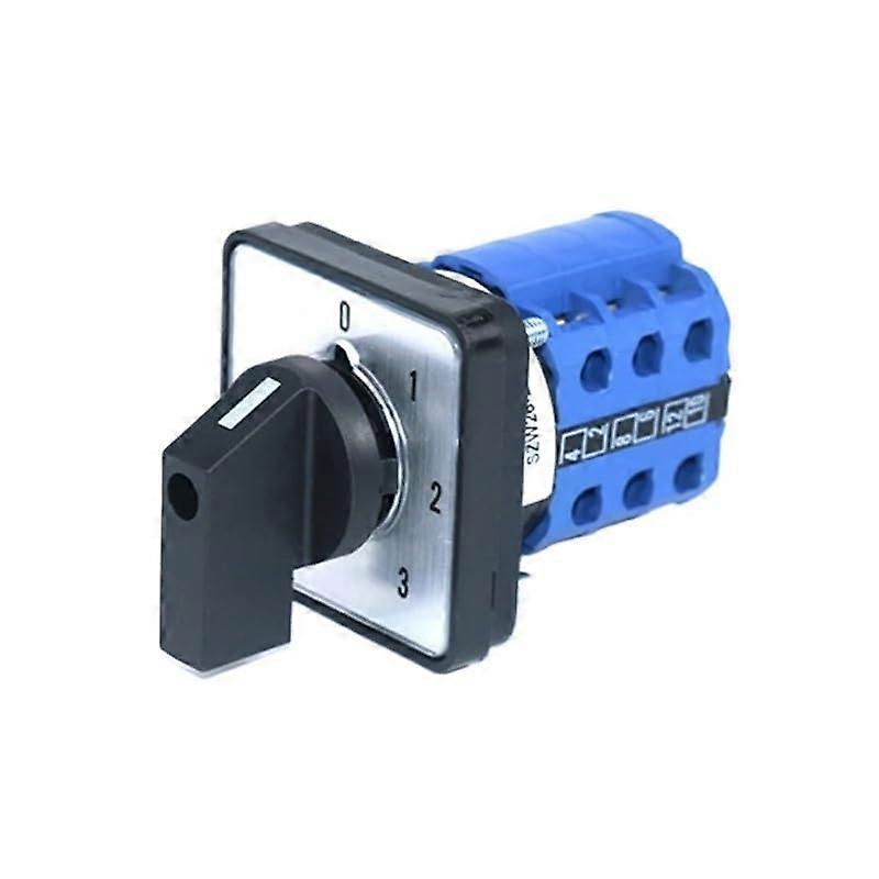 3 Phase 20A Rotary Cam Switch 660V 4 Position Changeover Industrial Selector 12 Terminals