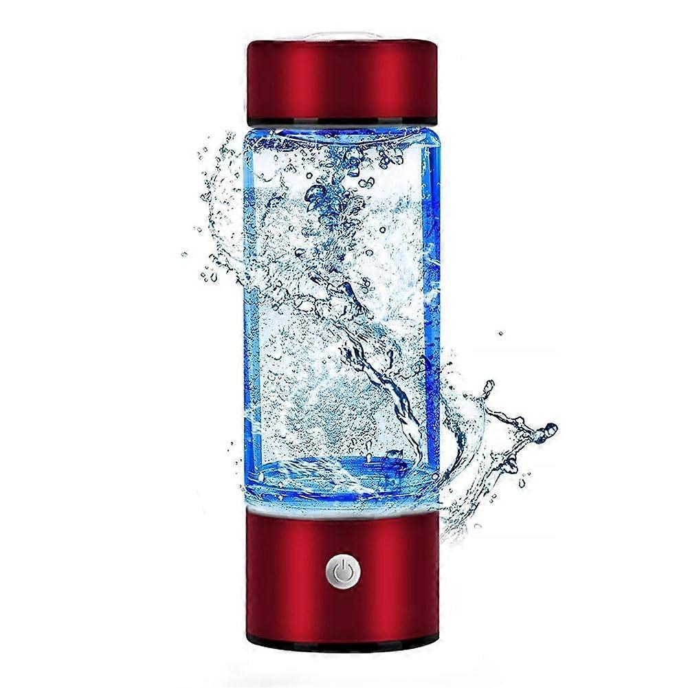Hydrogen Water Bottle 420ml with SPE PEM Technology, USB Rechargeable Generator for Deep Hydration