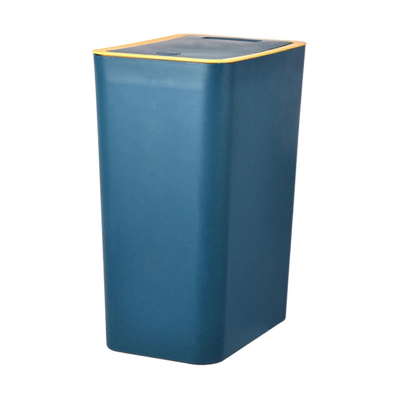 Large Capacity Trash Can with Snap Lid, OdorBlocking for Kitchen, Bathroom and Living Room