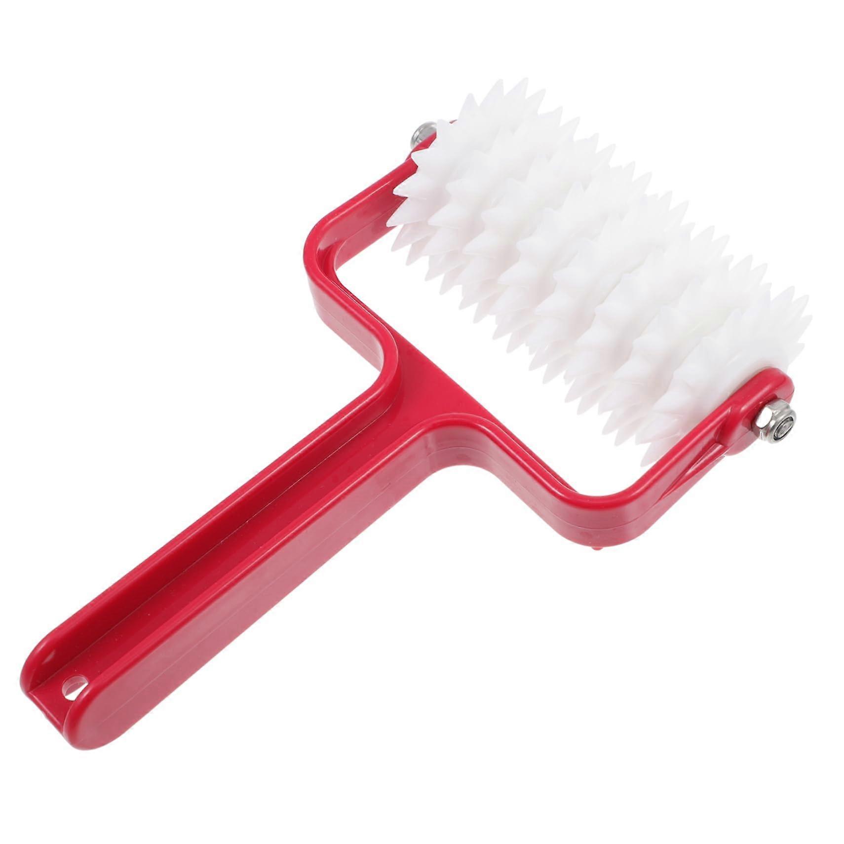 Pizza Dough Roller Pin with Uniform Perforation and Bubble Prevention, Easy Clean Baking Tool