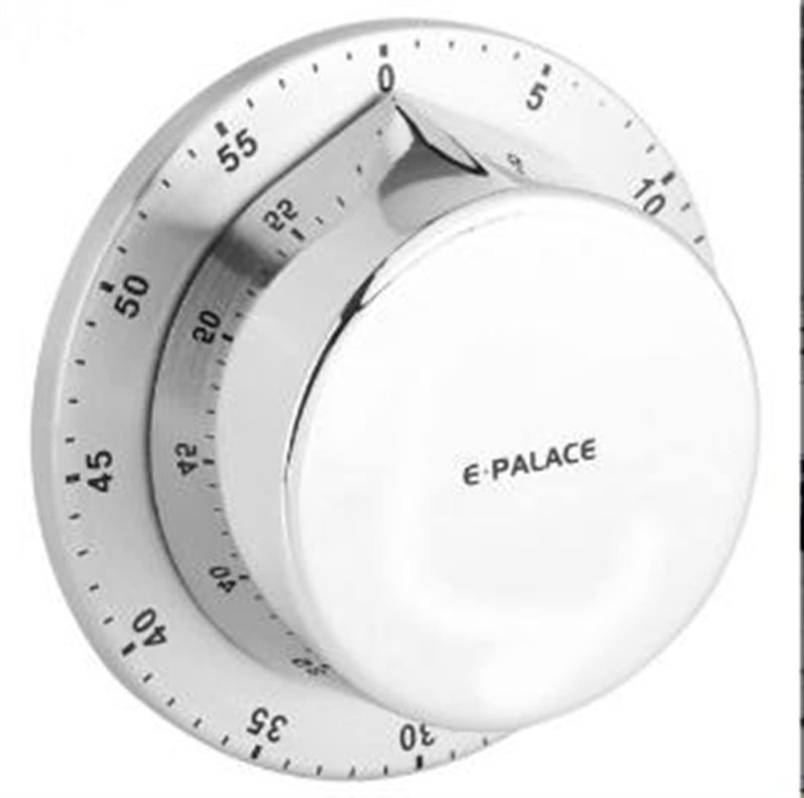 2PCS Stainless Steel Magnetic Kitchen Timer Mechanical Countdown for Cooking Precision Silver