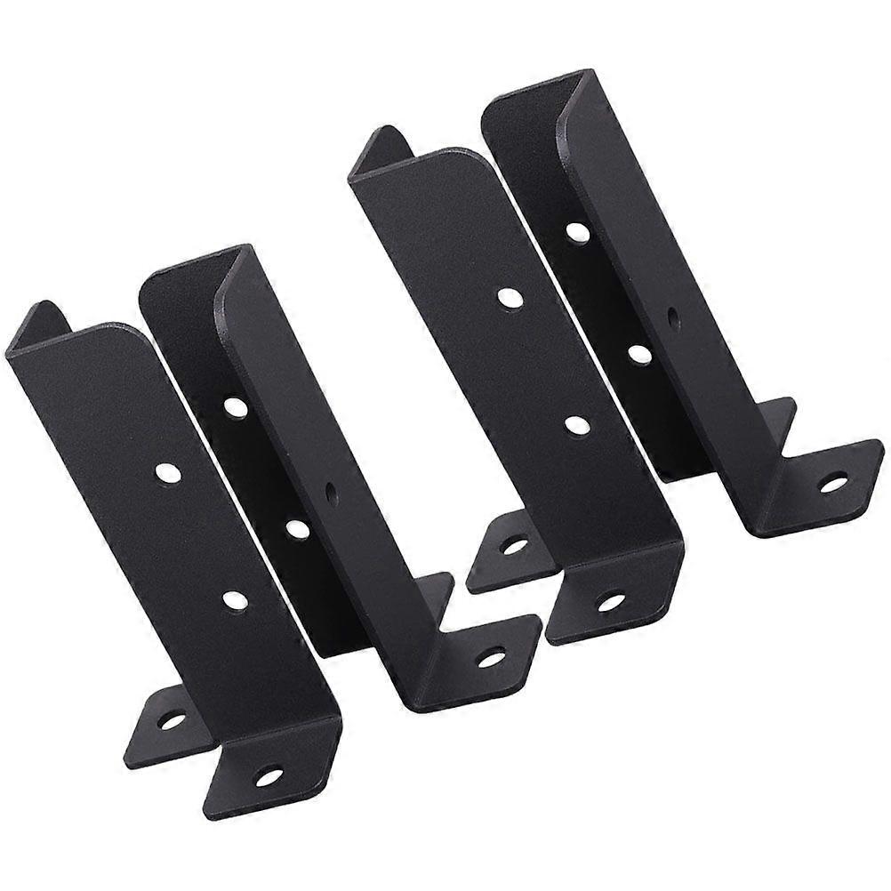 4pcs Post Base Brackets Heavy Duty Brackets Wood Fence Post Base Brackets