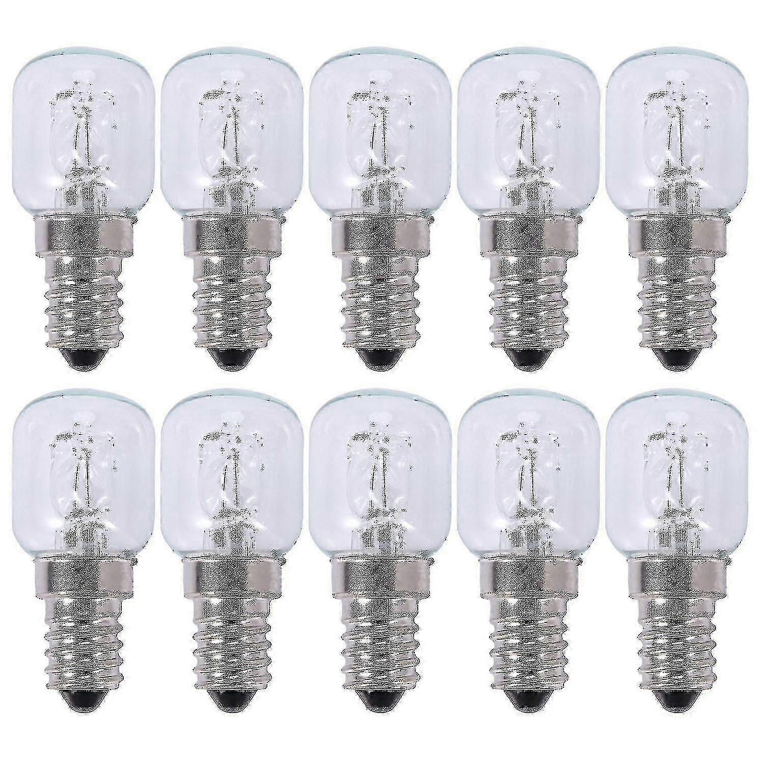 10x E14 High Temperature Bulb 500 Degrees 25w Halogen Bubble Bulb jinst1
