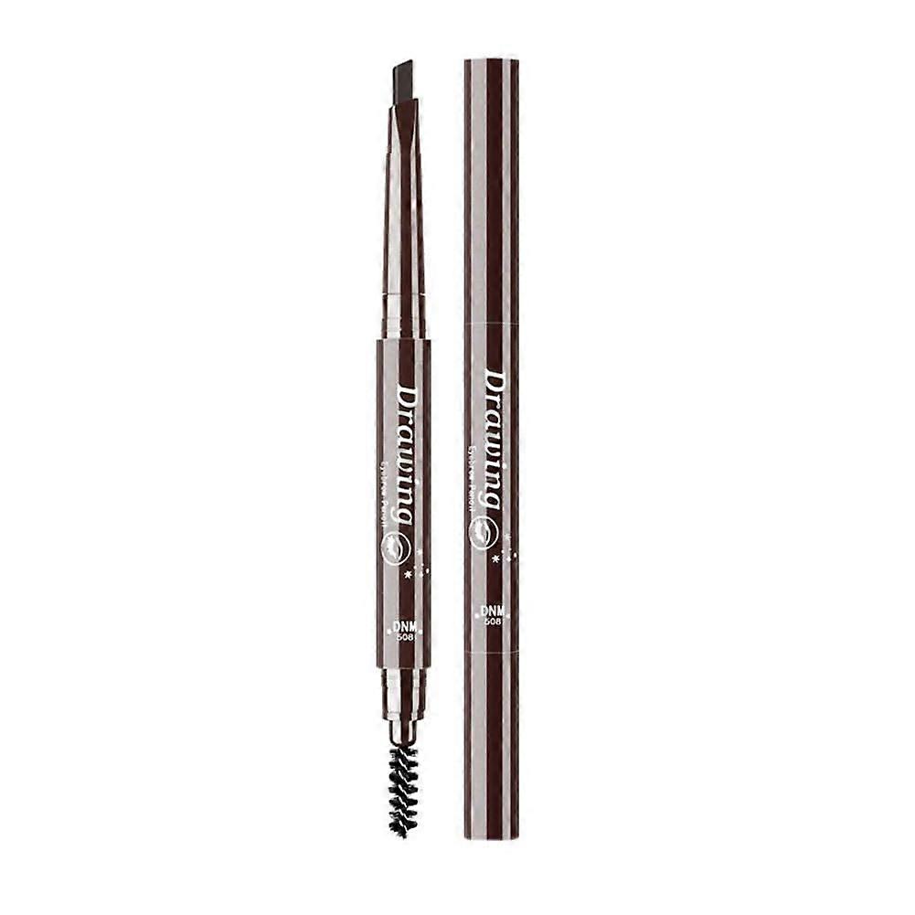 Waterproof Eyebrow Pencil Dual Pack with Brush, Smudge Proof Automatic Design, Gray Coffee #02