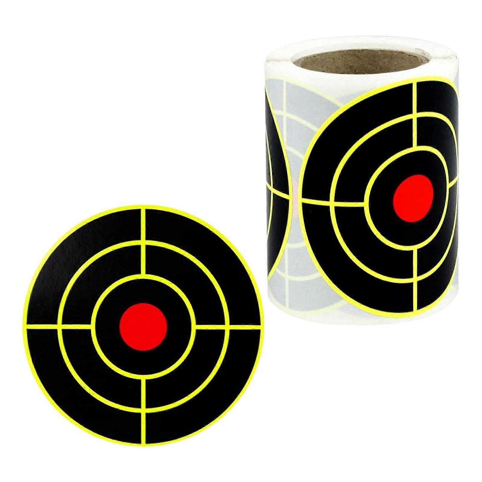 Splatter Shooting Targets with Fluorescent Visibility Rings SelfAdhesive Reactive Practice Stickers