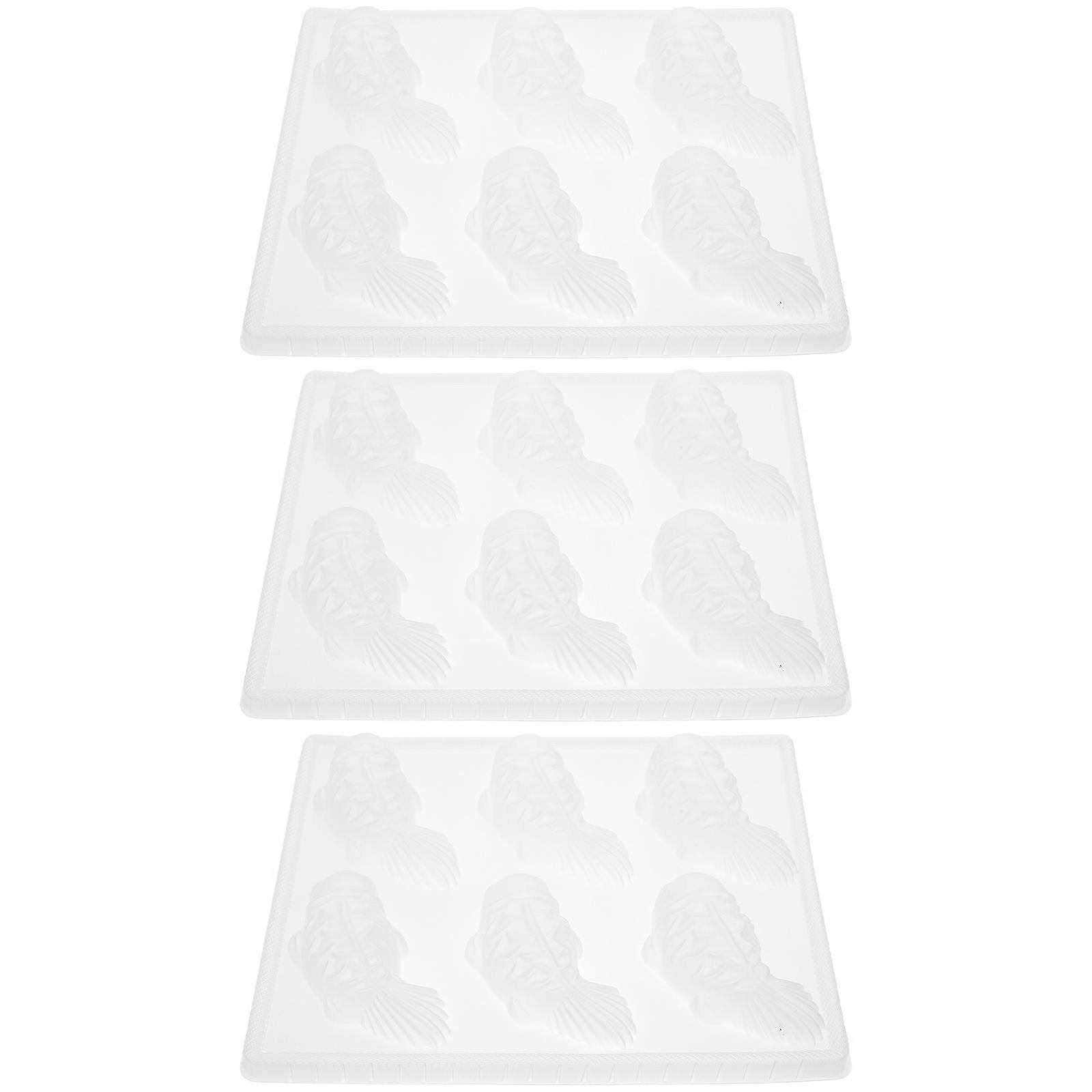 Fondant Chocolate DIY Mold Rice Cake Mold for Baking 3Pcs Molds