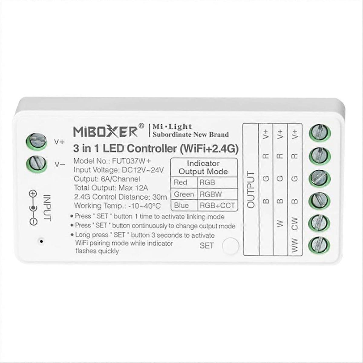 MIBOXER 3 in1 LED Controller 2.4GHz Single Color Dual White