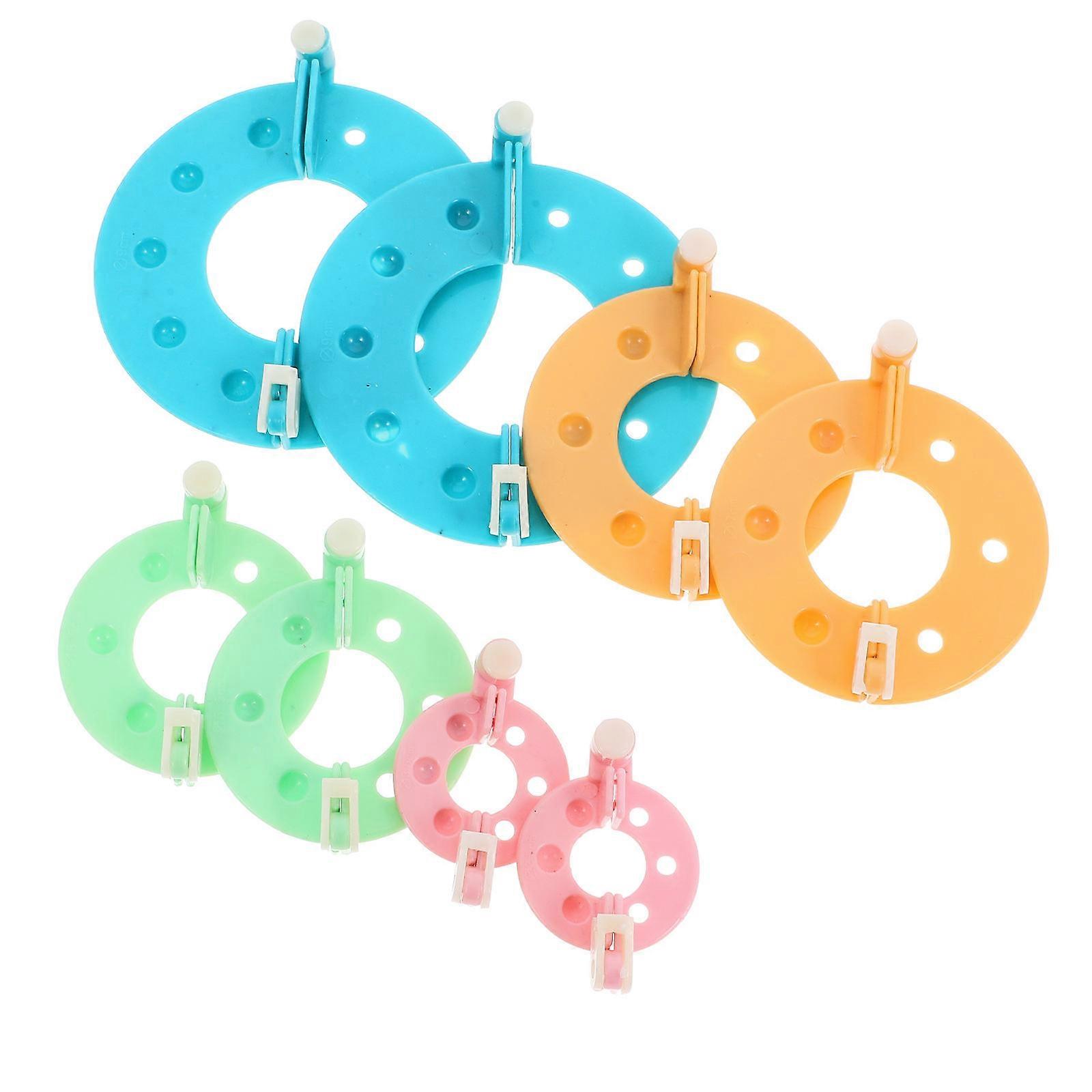 Assorted Color Pompom Maker for Wool Craft DIY 1Set Plastic Material