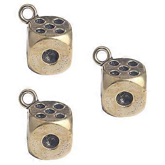Ensemble de porte-clés pendentifs en laiton doré, style rétro, à faire soi-même.