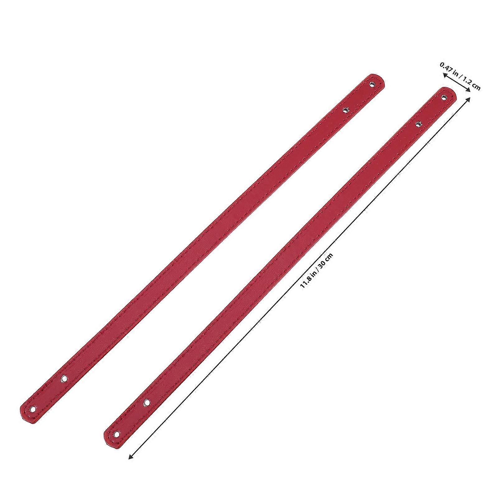 Handbag Strap Replacement Accessory for Bag DIY 1Pair Dark Red