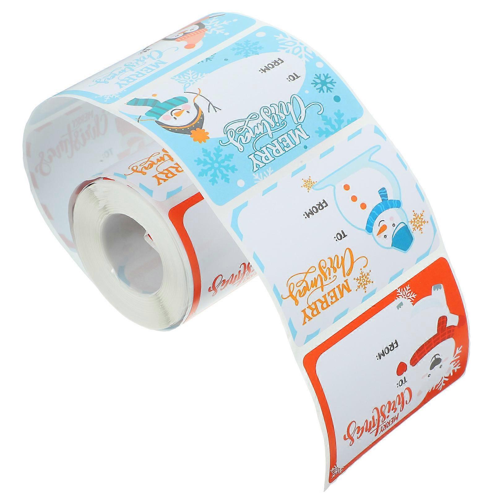 Household Label Sticker Multi Color Rectangular Sealing 1 Roll
