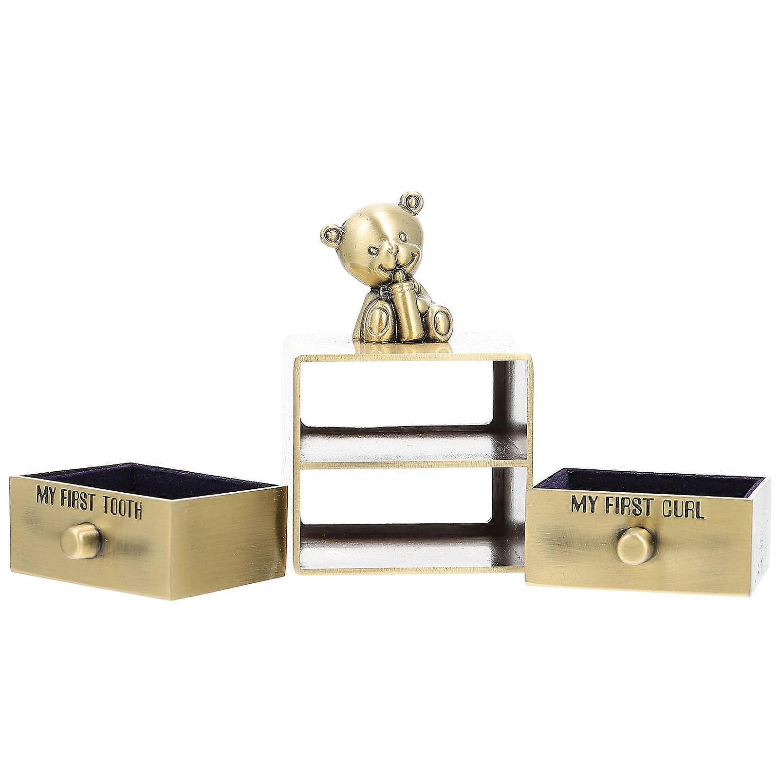 Baby Teeth Keepsake Box for Storage Use 5Pcs Organizers with Drawers