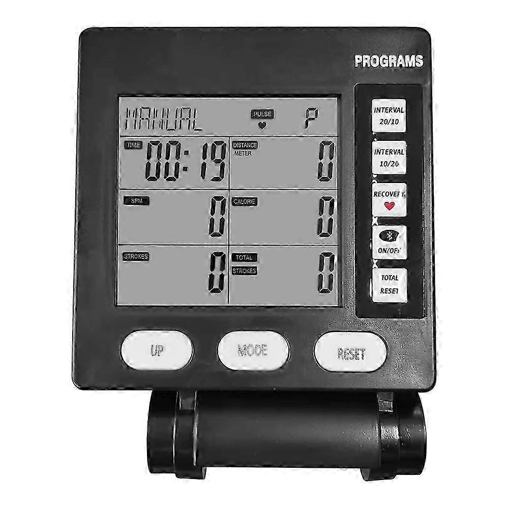 Wind Resistance Rowing Machine Skiing Machine Counter With Backlight Electronic Watch