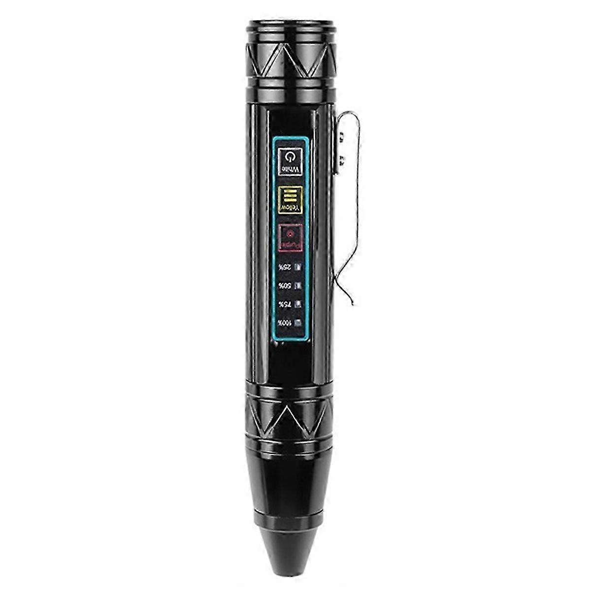 UV flashlight 1366 pen stepless dimming black