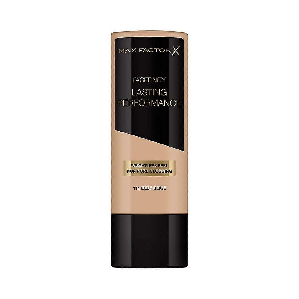 6 x Max Factor Lasting Performance Weightless Feel Foundation 111 Deep Beige