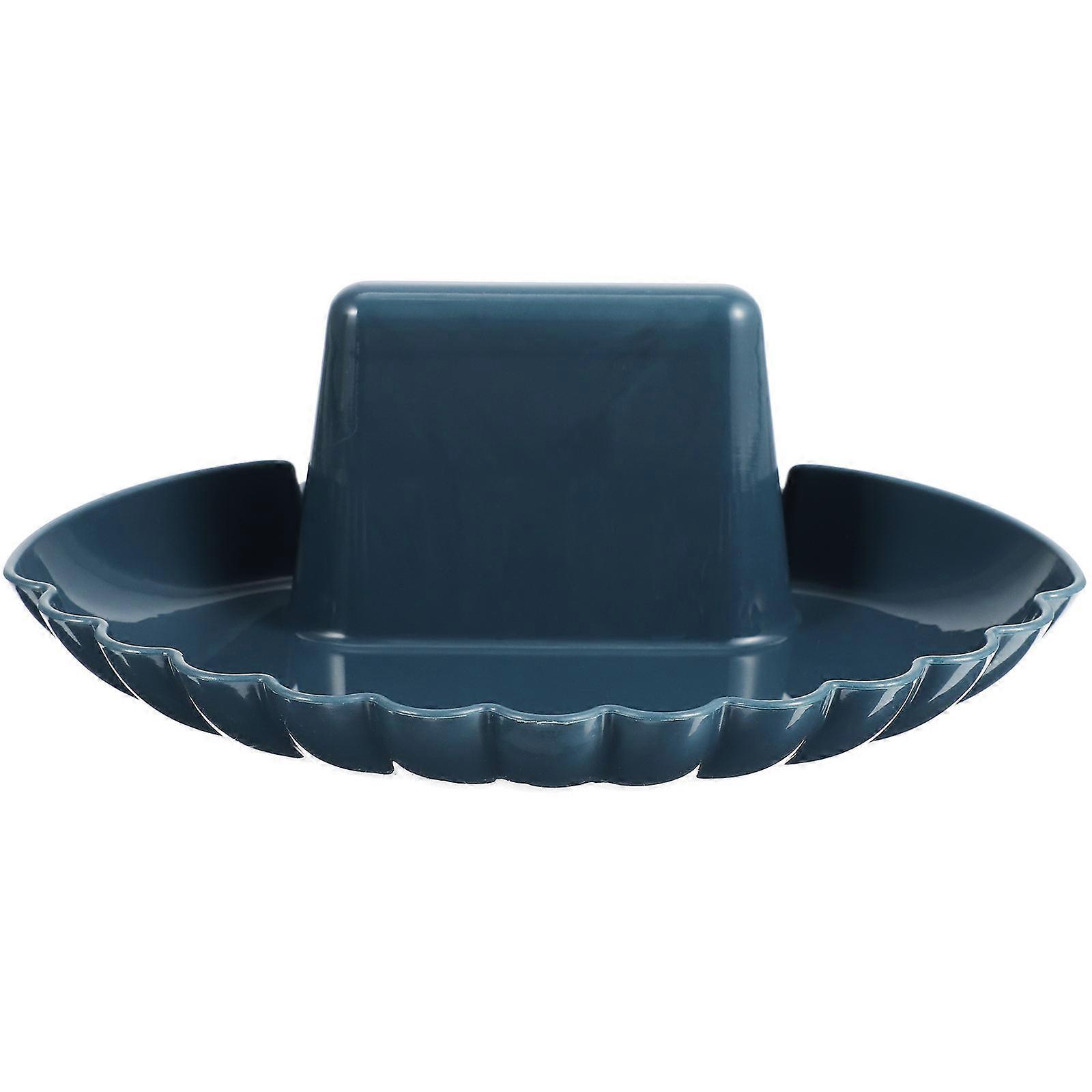 Blue Multi-Function Pot Lid Holder Spoon Rest for Kitchen 4Pcs