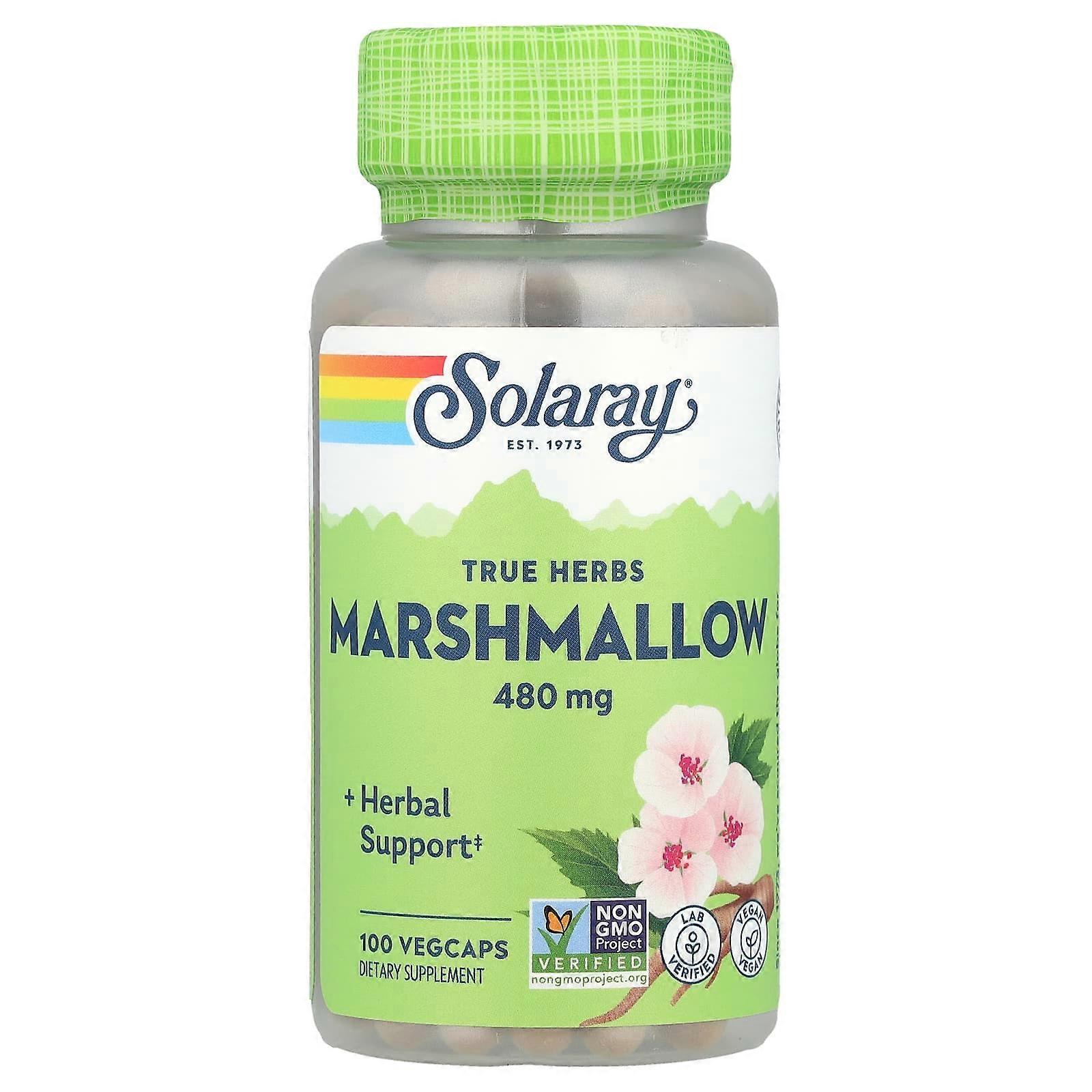 Solaray, Marshmallow, 480 mg, 100 VegCaps
