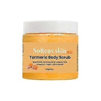 Kurkuma-Körperpeeling, Peeling-Körperpeeling, 250 g, Vitamin C, entfernt abgestorbene Hautschüppchen, mildert dunkle Flecken, Tiefenreinigendes Körperpeeling