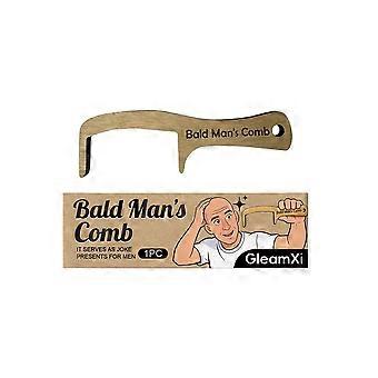 Gleamxi Bald-Headed Fun Comb, A Quirky And Creative Gift For Men In Daily Life, A Wooden Comb For Scalp Massage