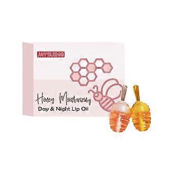 Jaysuing Day & Night Honey Moisturizing Lip Oil - Reduces Lip Lines, Repairs Peeling And Chapped Lips, Hydrating Lip Oil