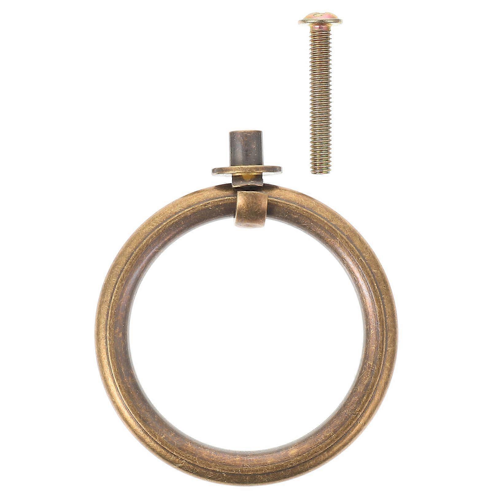Brass Cabinet Ring Handles Ring Drawer Pulls Knobs for Furniture Cupboard