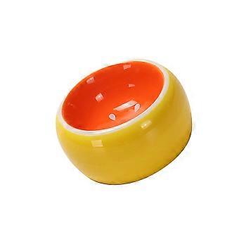 Gamelle en céramique pour hamster, ornée d'un joli motif de fruits.