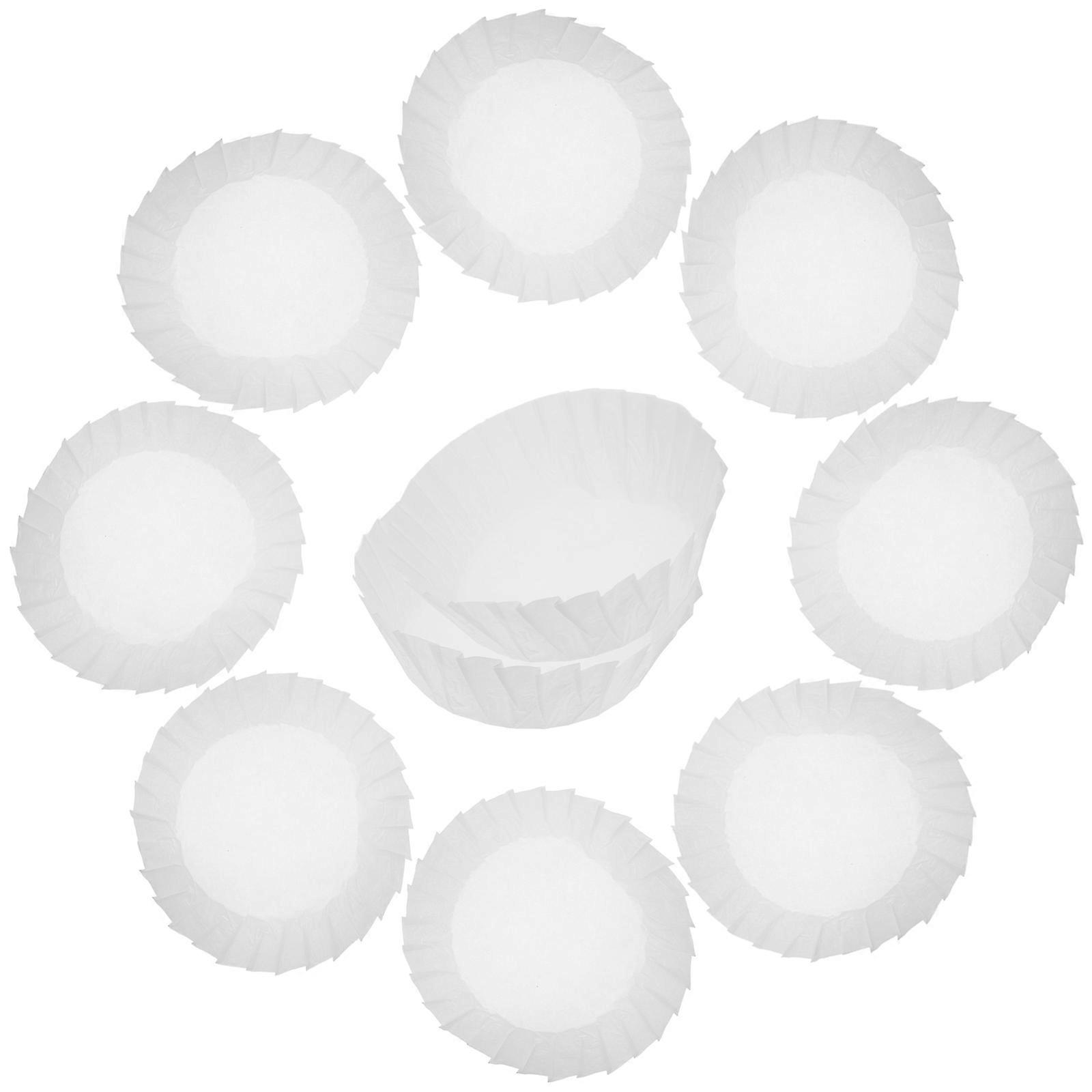 Basque Cake Paper Liners for Baking Use 50Pcs White Grease-Proof Liner Sheets