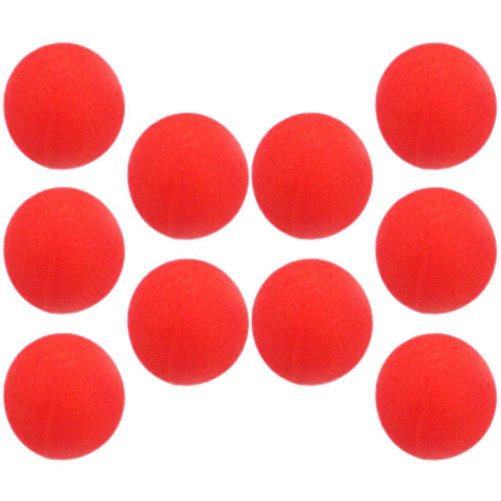 Red Sponge Ball Trick Props for Stage Performance 10Pcs Set