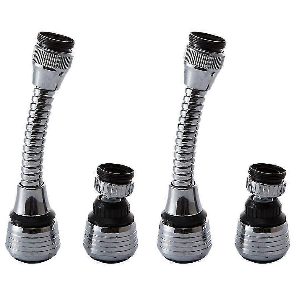 Cold and Hot Water Tap Practical Grey Temperature Control 2Pcs