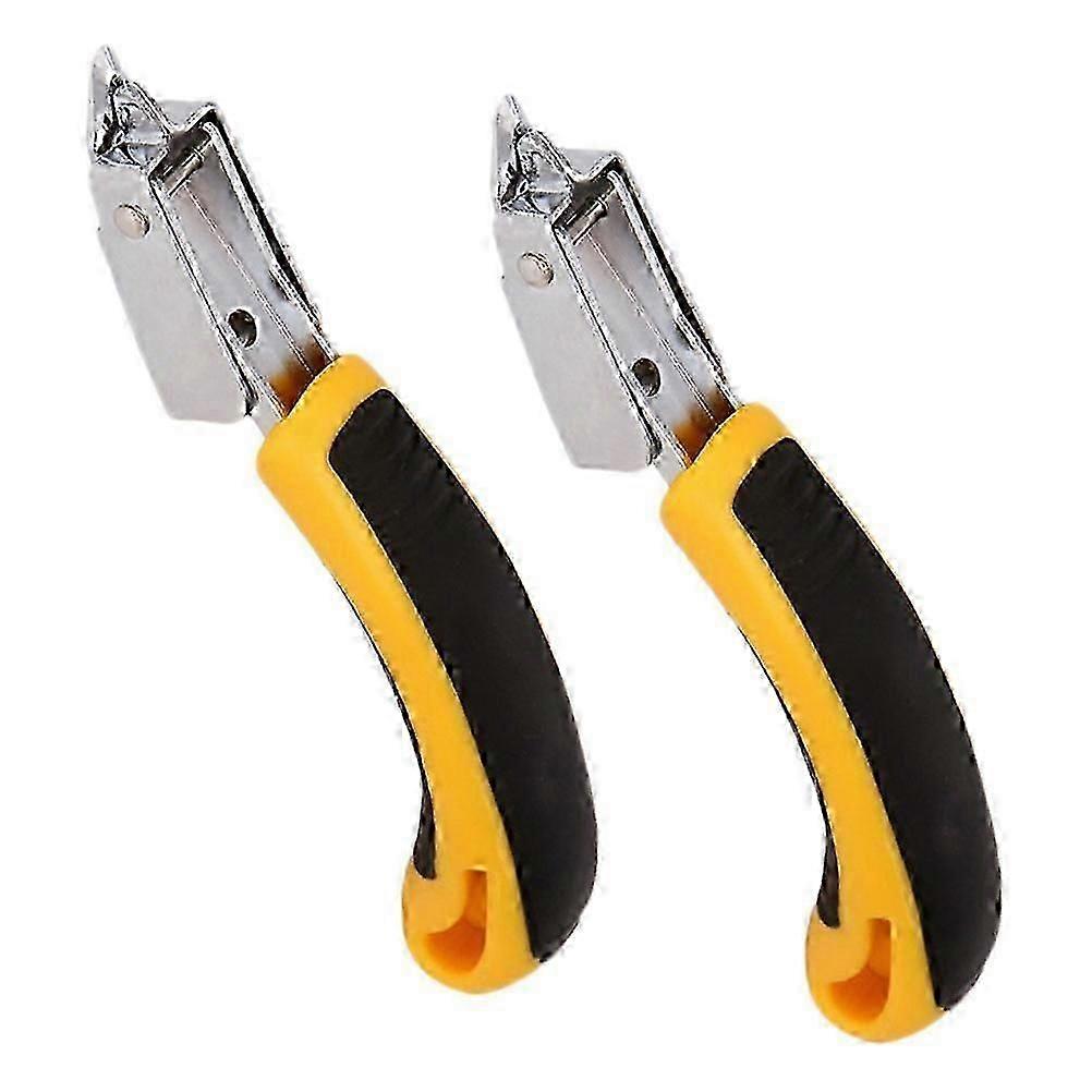 Handheld Nail Remover Plastic Handle for Office Use 2Pcs Staple Puller