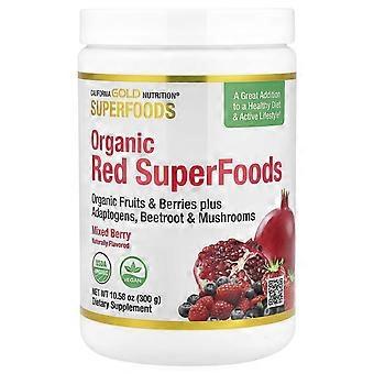 California Gold Nutrition, Superfoods, Biologische Rode Superfoods met Biologische Acai, Biologische Bosbes,