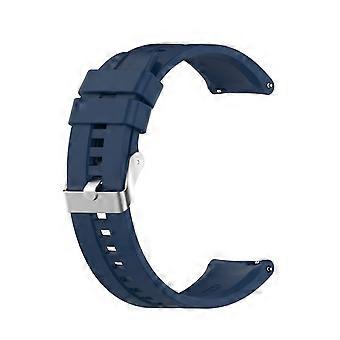 Para Huawei Watch GT 2 Correa de reloj de 42 mm con hebilla plateada