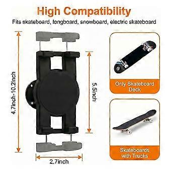 2-pakning 360° roterende skateboard veggfeste justerbar skateboard vegghenger for soverom garasje spillrom skateboard