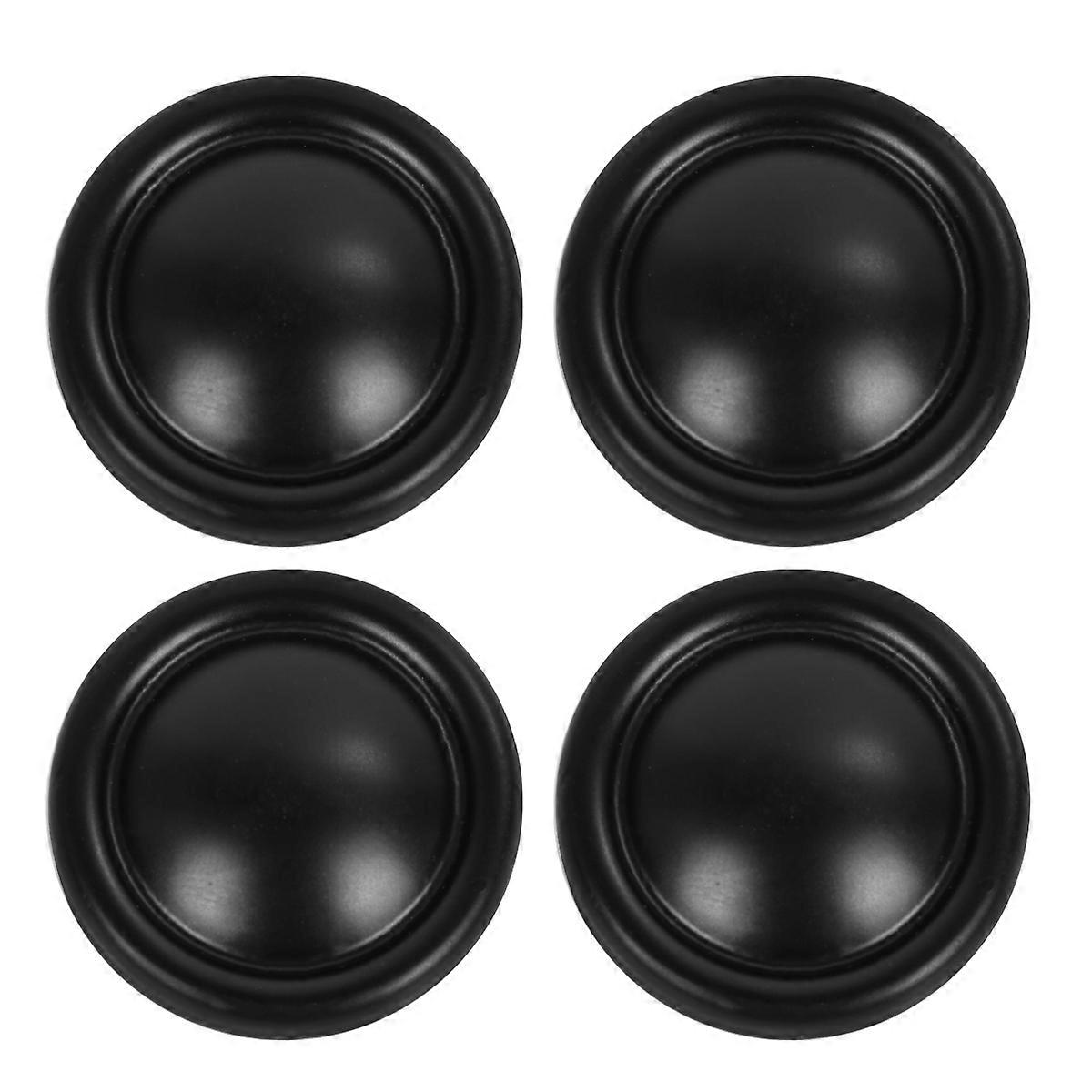 10pcs Door Round Handles Kitchen Cabinet Knobs Cupboard Wardrobe Pull Knobs (Black)