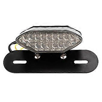Universal Vintage Motorcycle LED Tail Light Turn Signal Lamp Taillight Fits for YamahaSmoking
