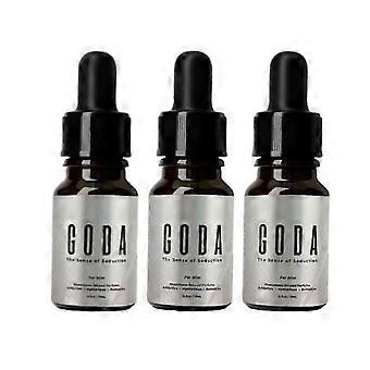 3 sztuki perfum Goda Pheromone dla mężczyzn 15 ml, świeża i długotrwała woda kolońska