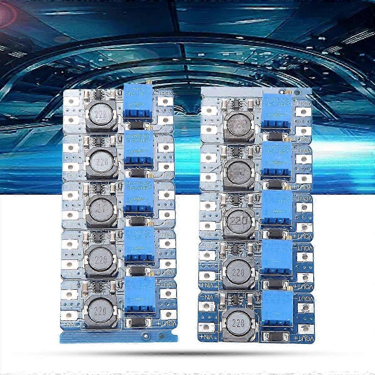 10Pcs DC-DC Boost Module 2A Boost Board Input 3V/5V to Boost 5V/9V/12V/24V Adjustable Multi-Function