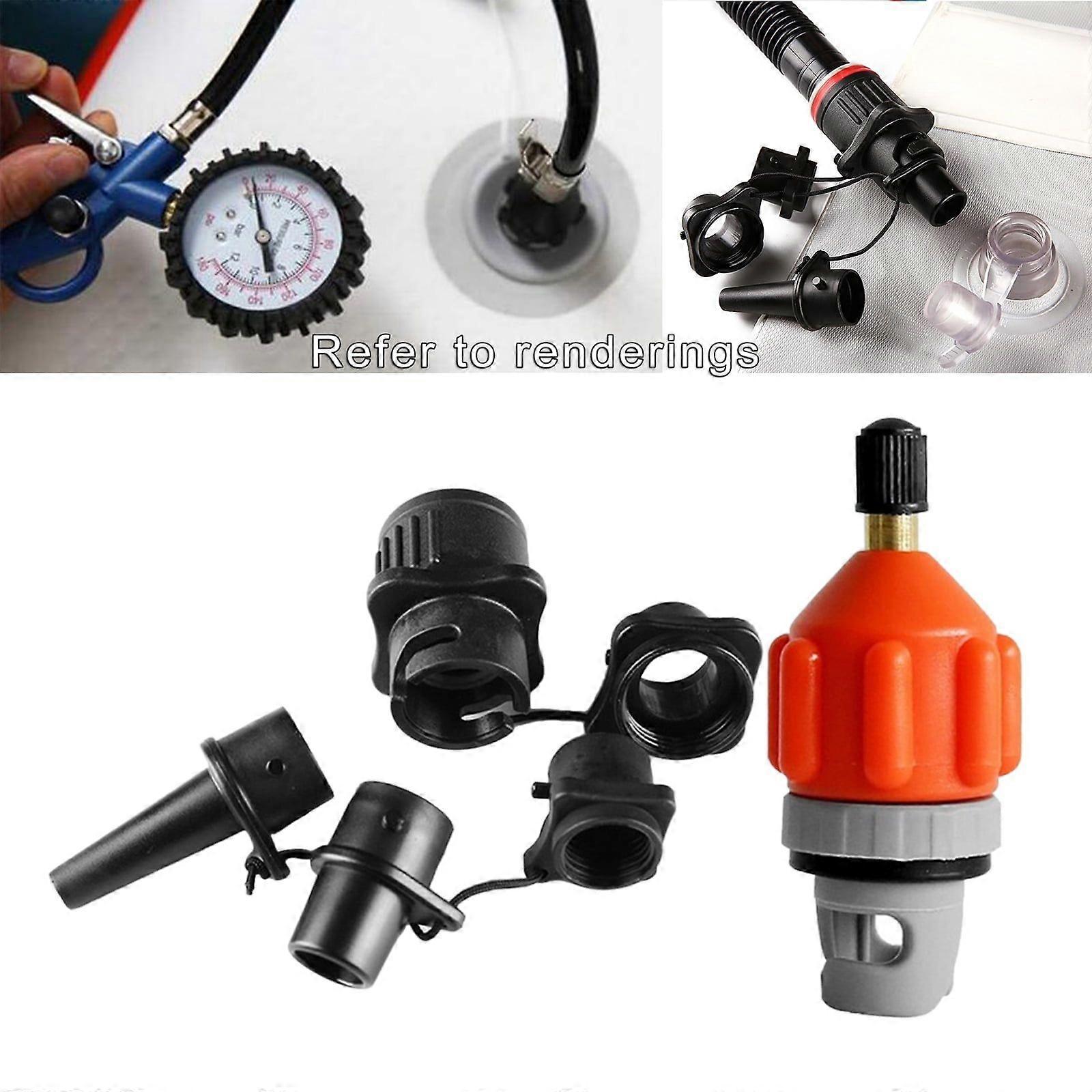 Inflatable Pump Adapter Set - Standard Air Adapter and Orange
