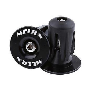 2 tapones de aluminio para manillar de bicicleta, de colores, negros
