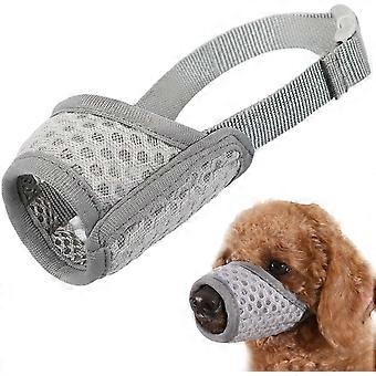 Mayerzon Dog Muzzle Puppy Soft Mesh Muzzle for Small Medium Large Dogs Chihuahua Poodles Beagle Dachshund Corgis Labrador for Biting Chewing Grooming 